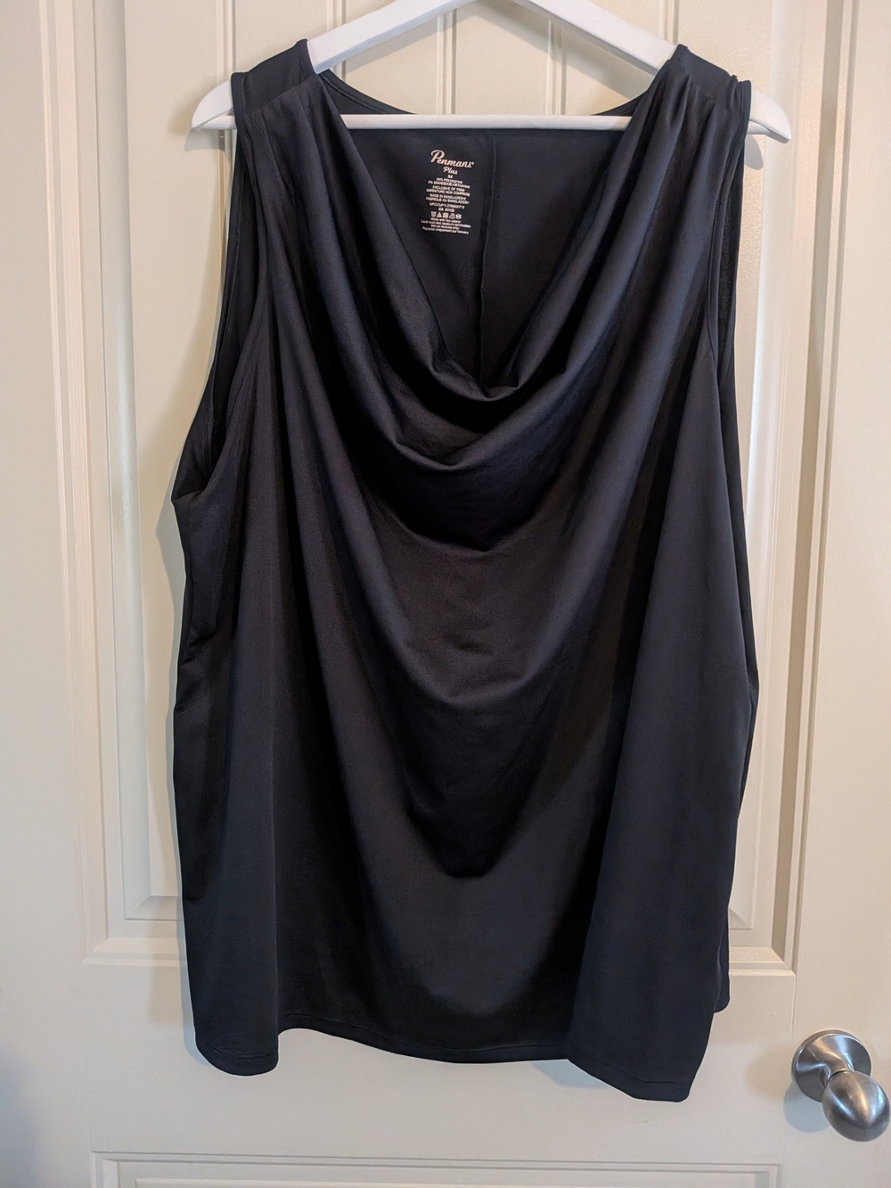 4/$45 - Classic Black Cowl Neck Sleeveless Top